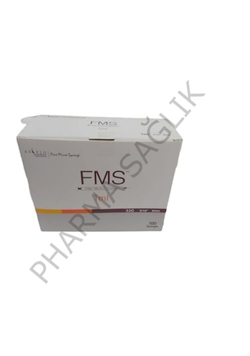 FMS Micro Fine Enjektörü 1 ml Enjektör Şırınga (32g x 8mm) - 100 Adet